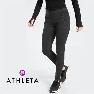 Athleta Peak Hybrid Fleece Tight Black M